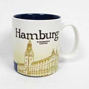 Starbucks Coffee Hamburg Germany Tea Mug Cup 16 oz Global Icon City Hall Rathaus